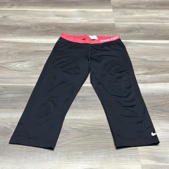 Nike prob black Capri style pants leggings size large - Picture 2 of 8